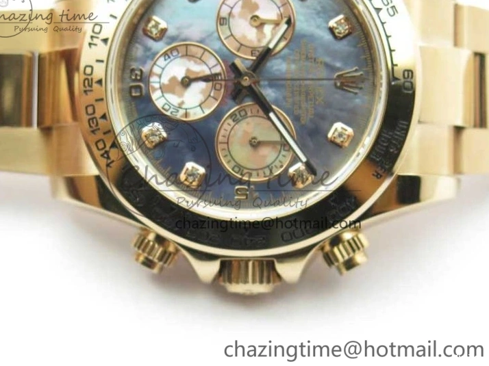 MiroTime 0330 Daytona 116520 RG UBF Best Edition Ice Blue MOP Crystal Markers Dial on RG Bracelet A Classic 2941